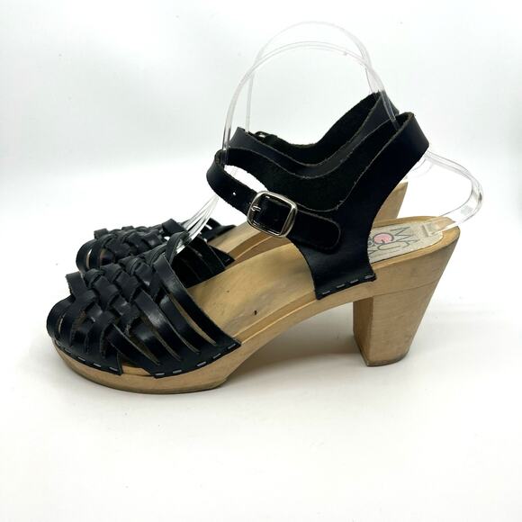 Maguba Black Clog Sandals Women's 10 US - Picture 2 of 10